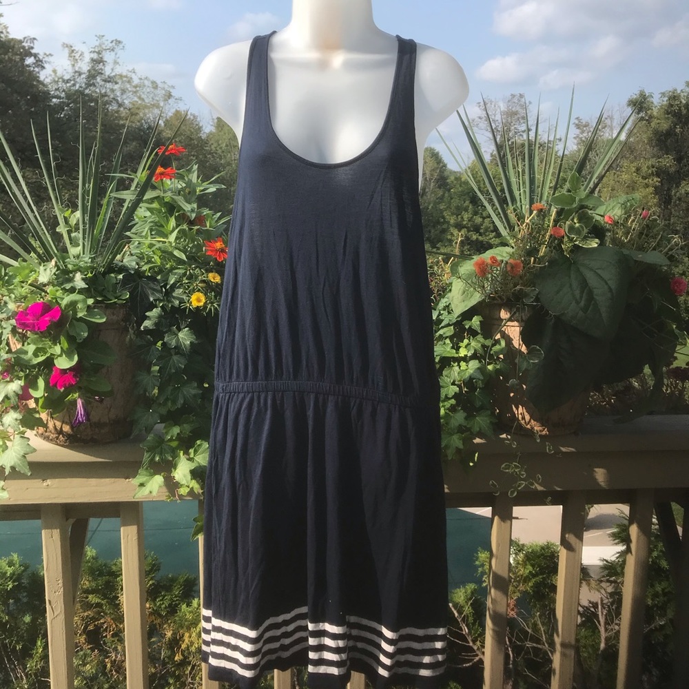Gap sport navy sleeveless racer back dress, Size L